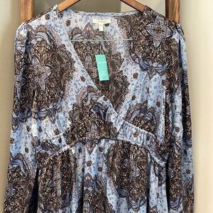 MAURICES - BLUE FLORAL
EMPIRE WAIST HIGH LOW DAISY
JONES MIDI DRESS - NWT